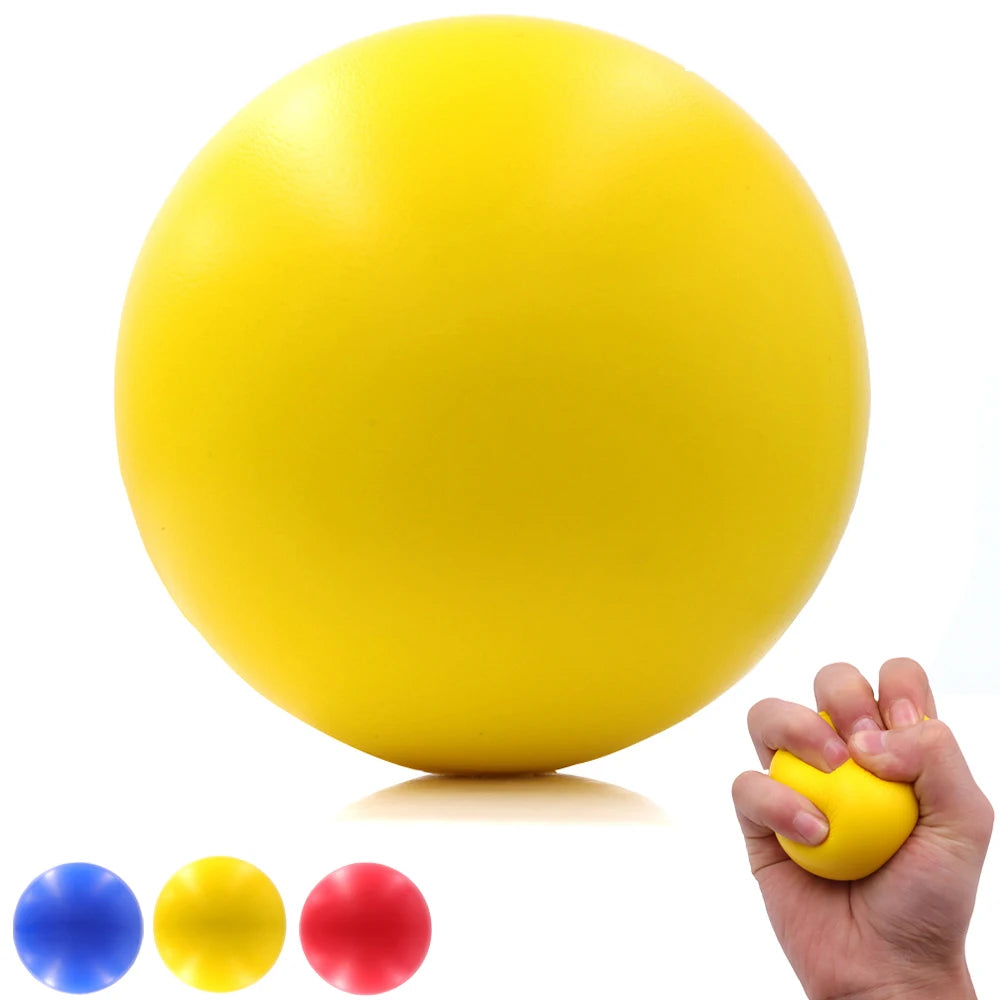 Pelota fortalecedora de agarre para rehabilitación y entrenamiento de fuerza de la mano, pelota de masaje de espuma antiestrés para la recuperación muscular en adultos.