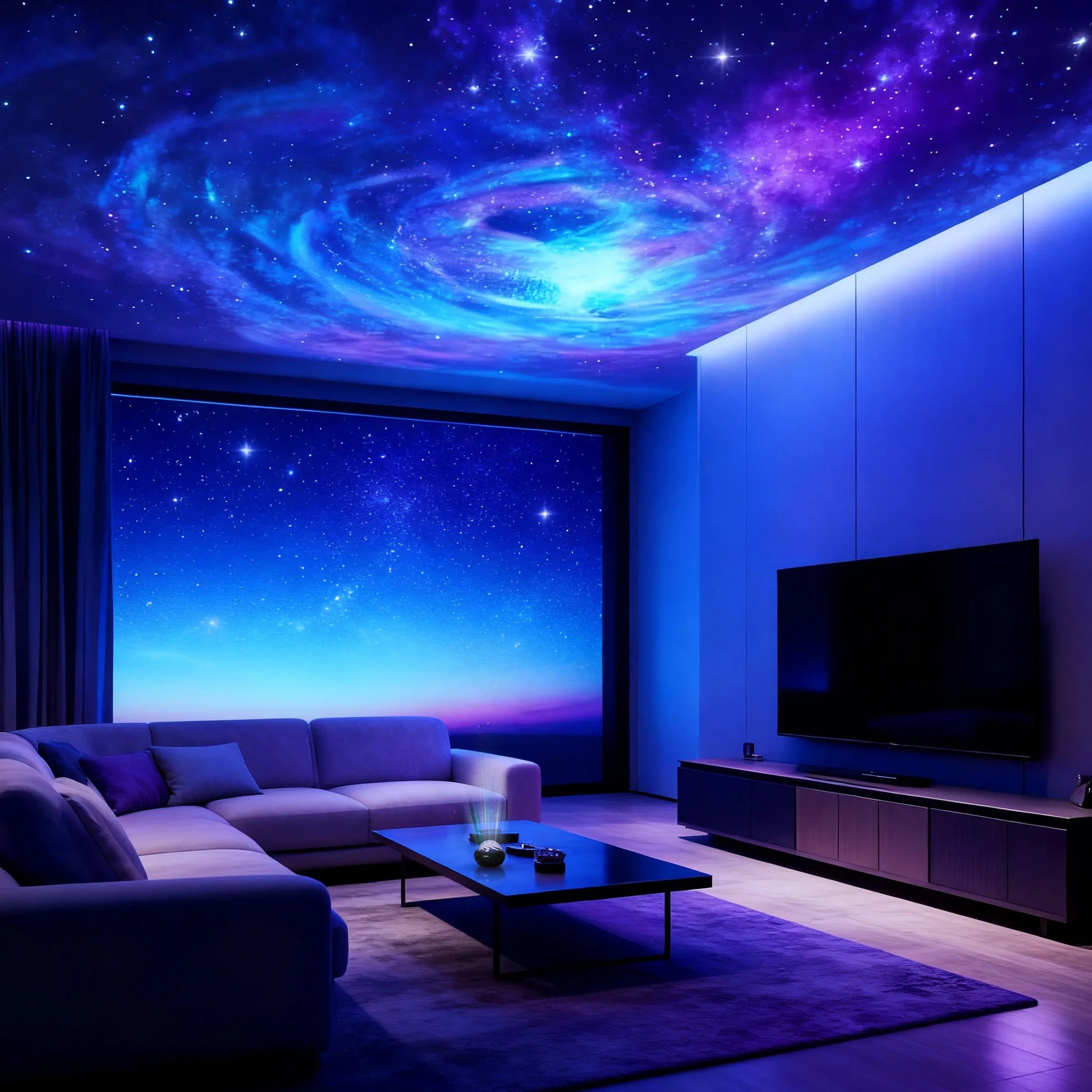 Proyector LED USB con efecto de cielo estrellado galáctico, luz nocturna, ideal para dormitorio, fiestas, Navidad y bodas. Luces decorativas para crear ambientes especiale.