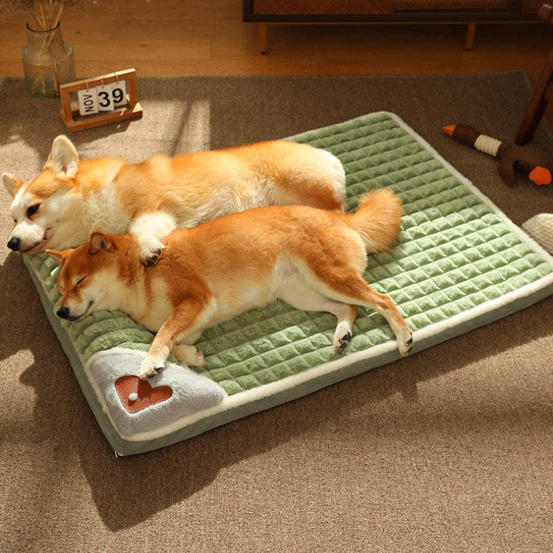 Camas relajantes para perros pequeños y grandes. Colchoneta de lujo para perros con almohada y funda extraíble. Colchoneta de espuma para mascotas. Camas suaves para dormir.