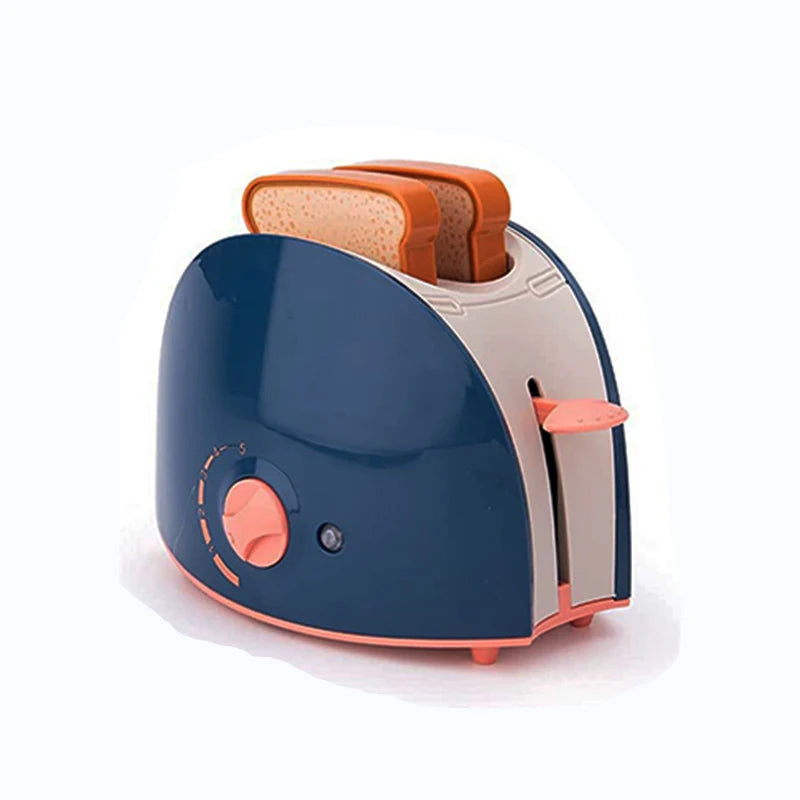 Mini electrodomésticos de juguete para la cocina, juego de imitación con cafetera, licuadora y tostadora para niños y niñas. Regalo ideal.