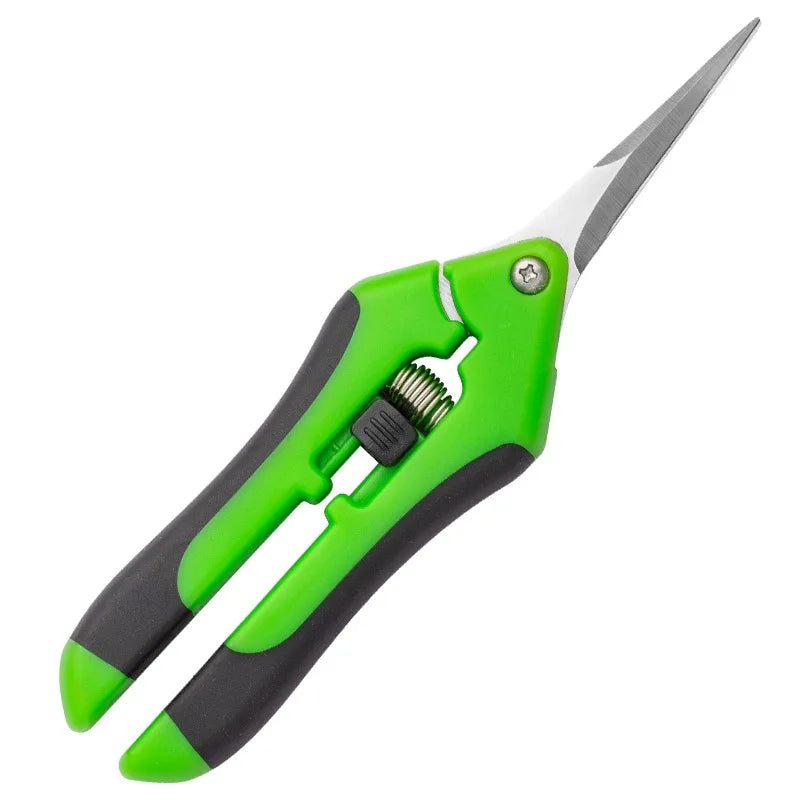 Tijeras de jardinería, tijeras para bonsái, tijeras de metal para jardinería, herramienta de poda, cortador manual, para recoger frutas y malas hierbas, para macetas, 1 unidad.