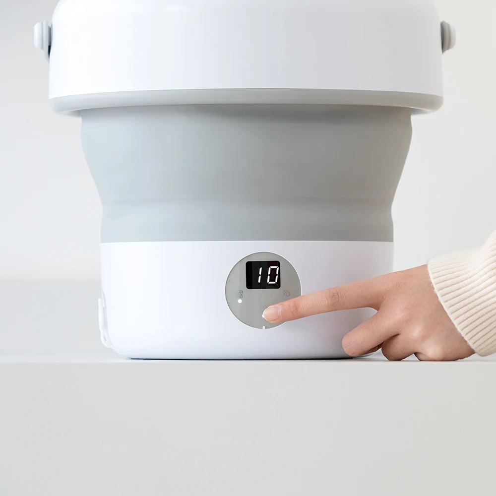 Lavadora portátil plegable de 6L y 11L con centrifugadora para ropa, ropa interior y calcetines, ultrasónica, para viajes y hogar. Mini lavadora de 110V y 220V.