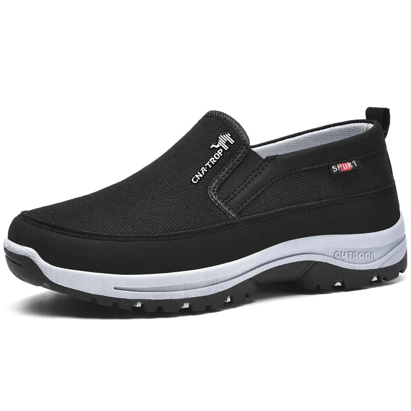 Zapatillas tipo mocasín para hombre, de malla transpirable, estilo casual, con suela suave, color liso, cómodas, ideales para el agua o para conducir.