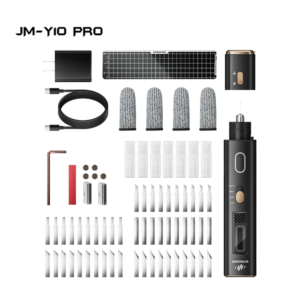 Cuchillo de corte ultrasónico JAKEMY de 35 W y 40 kHz, cortador y pulidor ultrasónico portátil 2 en 1 para cortar, lijar y pulir.