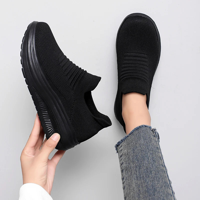 Zapatos para mujer Primavera Otoño Transpirables Moda Zapatillas Plataforma Zapatillas Casuales para Mujer Zapatos Mocasines Caminar Zapatos De Mujer