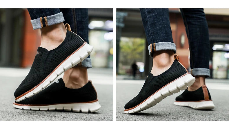 Zapatillas deportivas para hombre, mocasines ligeros de verano, transpirables, de malla, para hombre, calzado casual.