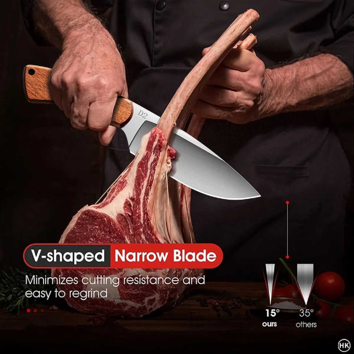 Cuchillo para verduras, cuchillo especial para rebanar, cuchillo de cocina súper afilado para verduras, cuchillo de acero inoxidable para cortar carne.