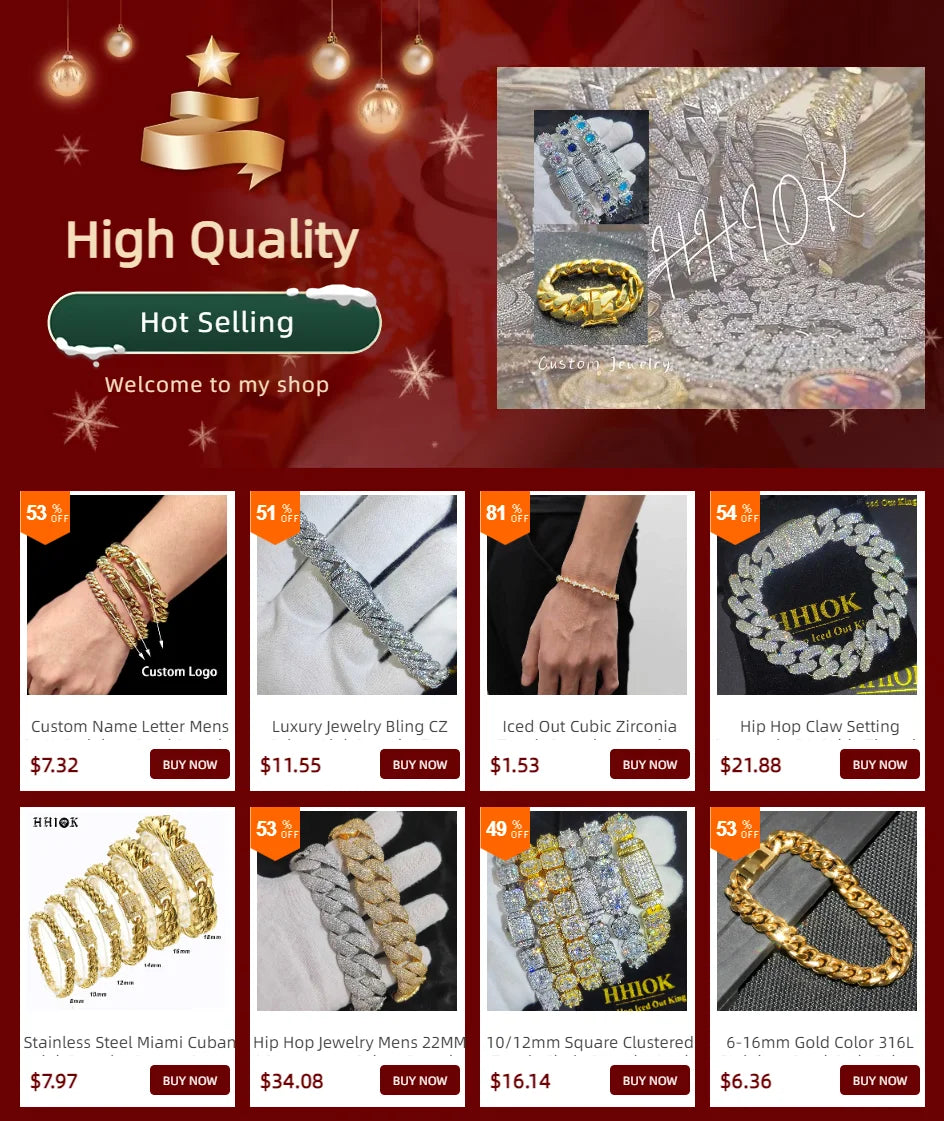Pulsera cubana de eslabones con circonitas cúbicas de lujo, dos filas de circonitas y cobre, estilo Miami Cuban Bracelet, con incrustaciones de circonitas, estilo hip hop, para hombres y mujeres.