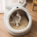 Cama para gatos Deep Sleep con diseño de dibujos animados, cama plegable, extraíble y lavable para mascotas, ideal para perros pequeños. Cama tipo cueva para gatos.
