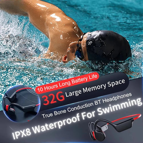 Auriculares de Conducción Ósea BMAD ( IPX8 WATERPROOF )