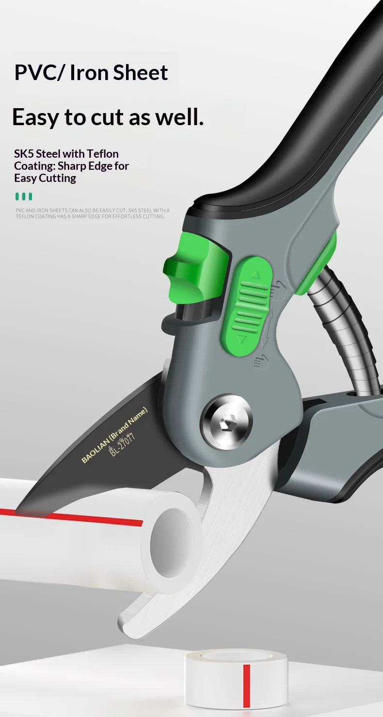 Juego de herramientas de poda para jardín: tijeras de podar, podadoras, tijeras de poda para arbustos, tijeras de poda para ramas, tijeras de poda para huertos y horticultura.