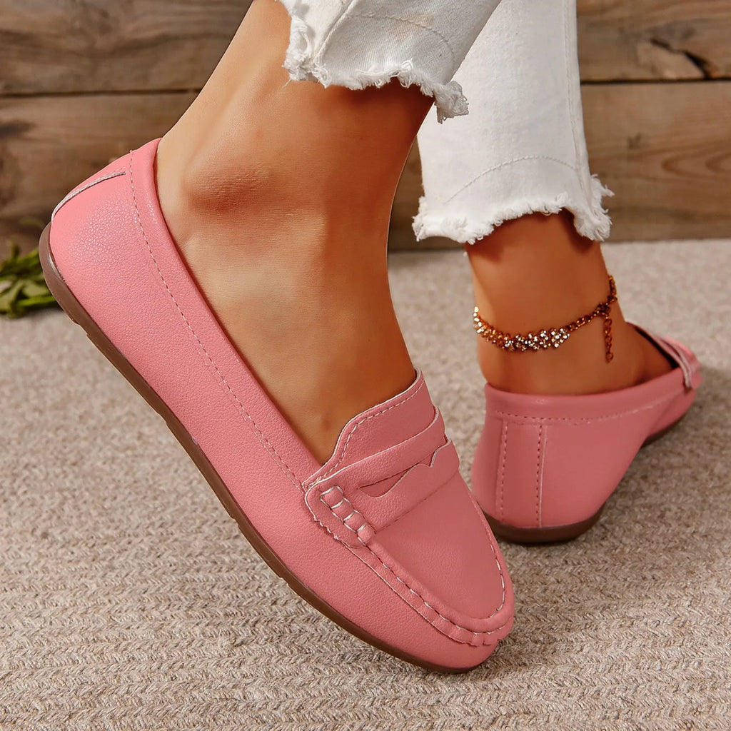 Zapatos planos para mujer, cómodos, ligeros, a la moda, mocasines, ideales para primavera y otoño, zapatillas casuales de suela fina, zapatos para exteriores para mujer.