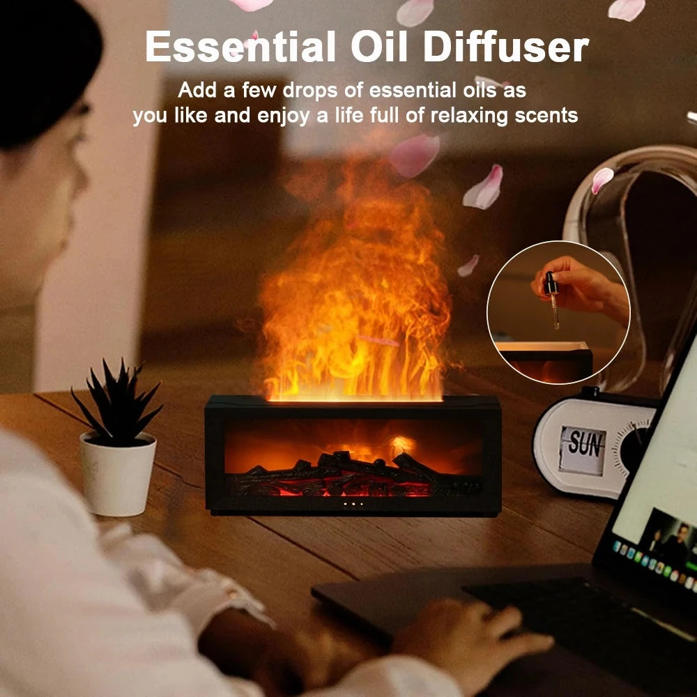 Humidificador de aire con aceites esenciales, humidificador de aroma para el hogar, difusor de fragancia automático con luz LED y control remoto. Activo