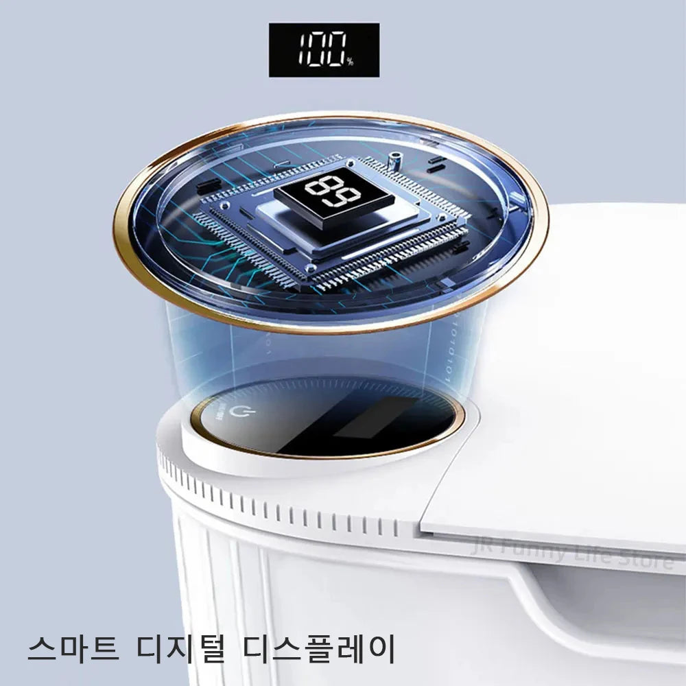 Cubo de basura inteligente con sensor de 20 litros, pantalla, recargable mediante USB tipo C, automático, para baño, cocina, inodoro y hogar inteligente.