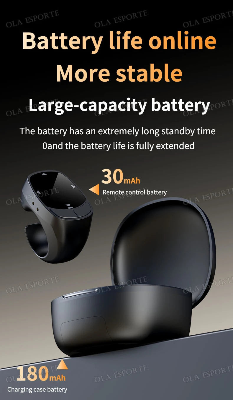 Nuevo anillo inteligente multifuncional con control remoto, Bluetooth 5.3, desplazamiento de página, volteo de video, función "Me gusta" automático y captura de fotos para smartphones.