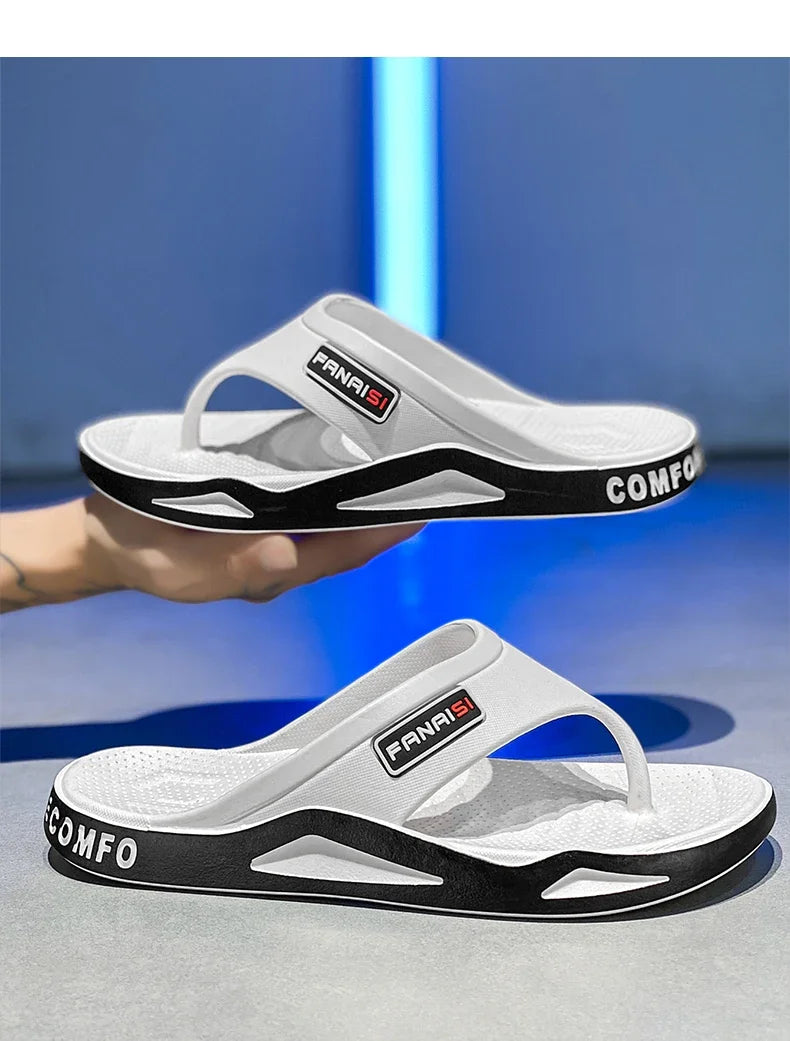 Chanclas de verano para hombre, sandalias deportivas de playa, calzado informal para hombre, estilo casual, moderno y cómodo para estar en casa.