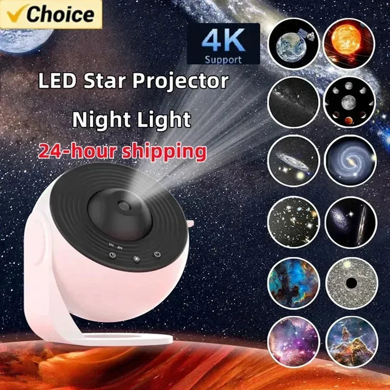 Nuevo proyector de estrellas Galaxy Light 13 en 1 Planetario con rotación de 360°