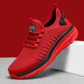 Zapatillas deportivas casuales para hombre, diseño cómodo de caña baja, ligeras, antideslizantes, con forro de malla transpirable.