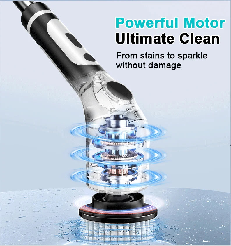 Cepillo de limpieza eléctrico multifuncional HOMEFISH, recargable por voz.