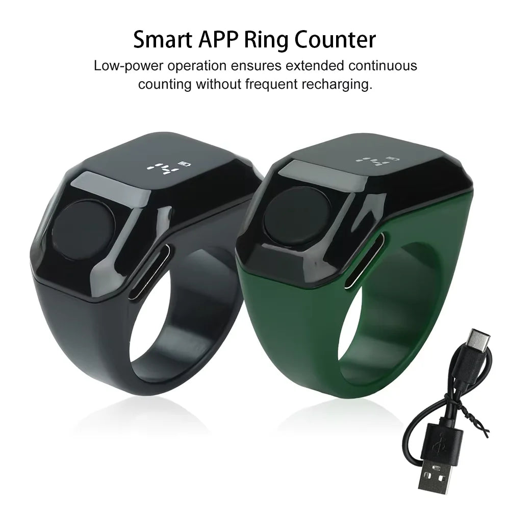 Contador de timbres inteligente con aplicación, pantalla digital portátil, contador Bluetooth, recordatorio por vibración, contadores de conteo portátiles.