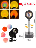 Lámpara USB con efecto atardecer, proyector de atardecer, luz ambiental.