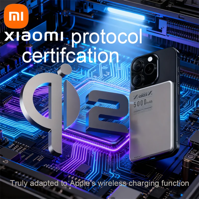 Xiaomi Metal Magnetic Power Bank Super Fast Charging Compact Portable Mini Ultra-Thin Wireless Power Bank with Large Capacity