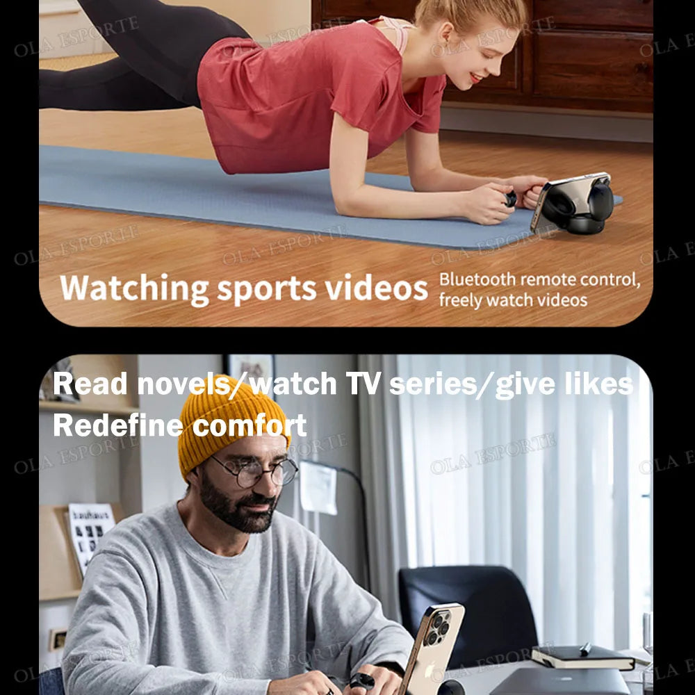 Nuevo anillo inteligente multifuncional con control remoto, Bluetooth 5.3, desplazamiento de página, volteo de video, función "Me gusta" automático y captura de fotos para smartphones.