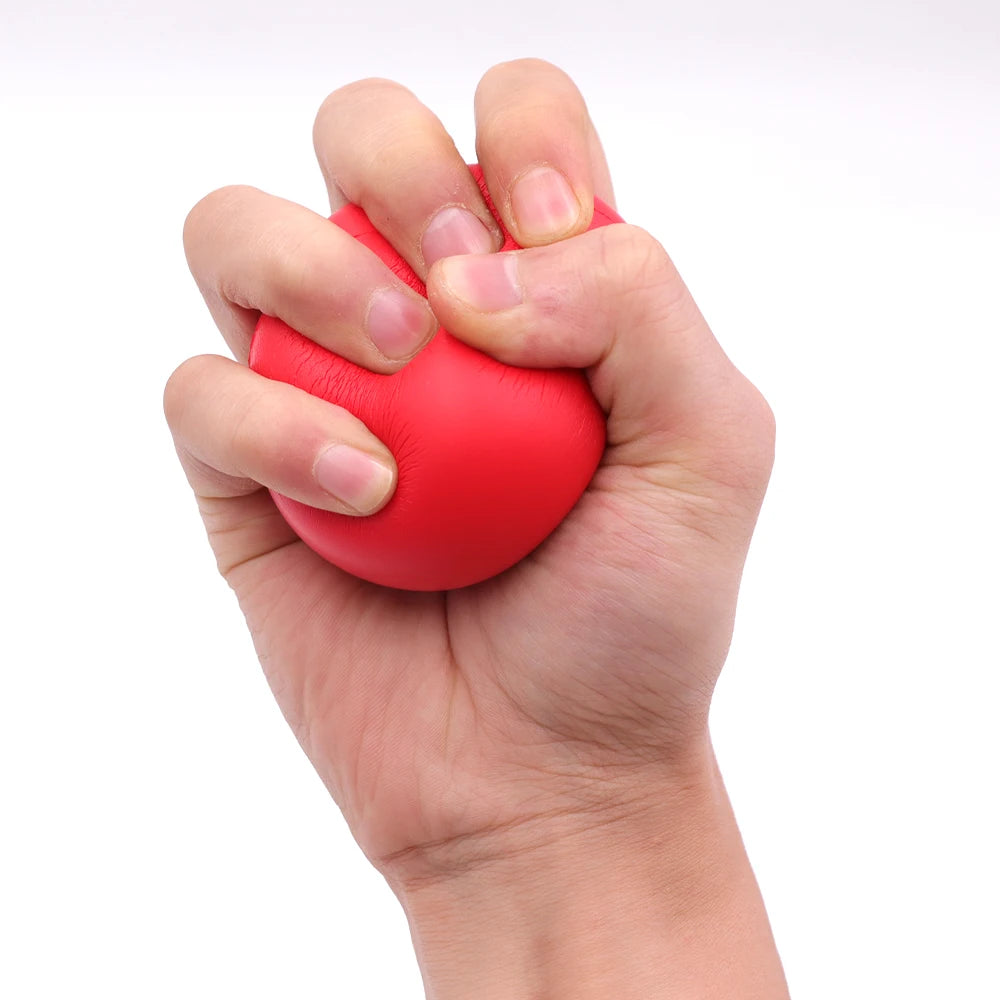 Pelota fortalecedora de agarre para rehabilitación y entrenamiento de fuerza de la mano, pelota de masaje de espuma antiestrés para la recuperación muscular en adultos.