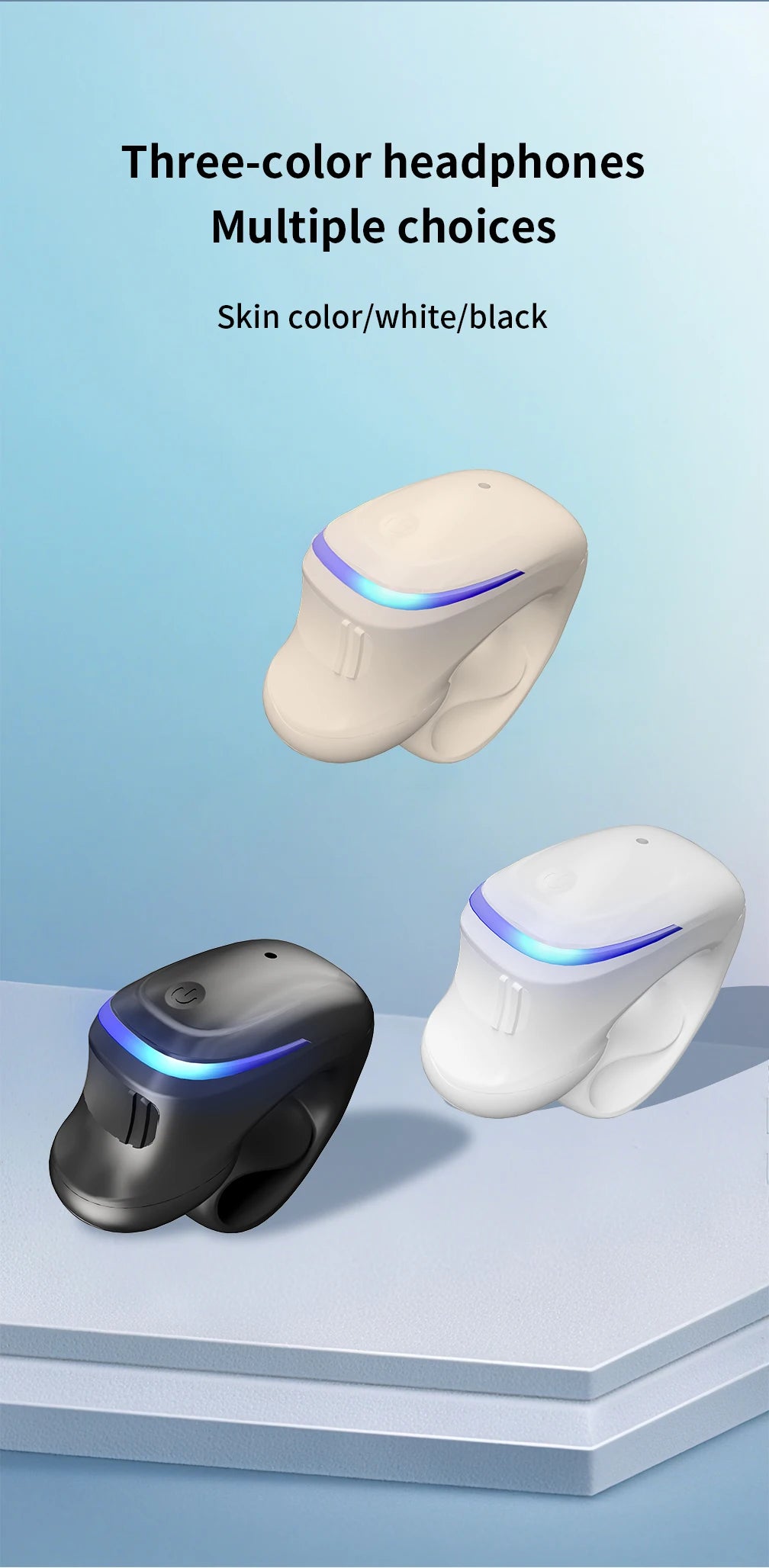 Auriculares inalámbricos Bluetooth de conducción ósea 5.3 con clip parlante, uso prolongado sin dolor, batería de muy larga duración