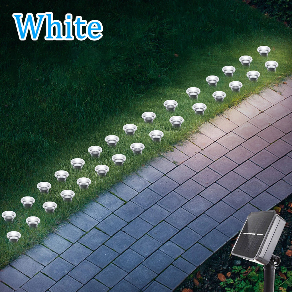 Lámpara solar LED para jardín y caminos, 15/30 LED, 8 modos, resistente al agua, para exteriores, ideal para camping, bodas, Navidad y otras festividades.
