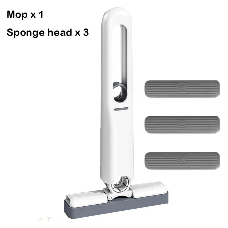 Mini fregona plegable de gran potencia con esponja para limpieza del hogar. Fregonas autoescurribles para suelos, escritorios, ventanas y coches.