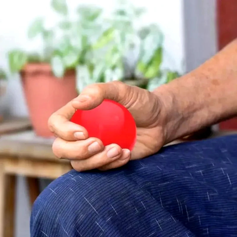Pelota fortalecedora de agarre para rehabilitación y entrenamiento de fuerza de la mano, pelota de masaje de espuma antiestrés para la recuperación muscular en adultos.