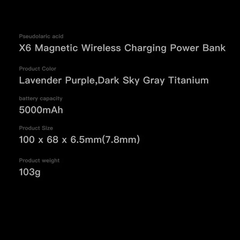 Xiaomi Metal Magnetic Power Bank Super Fast Charging Compact Portable Mini Ultra-Thin Wireless Power Bank with Large Capacity