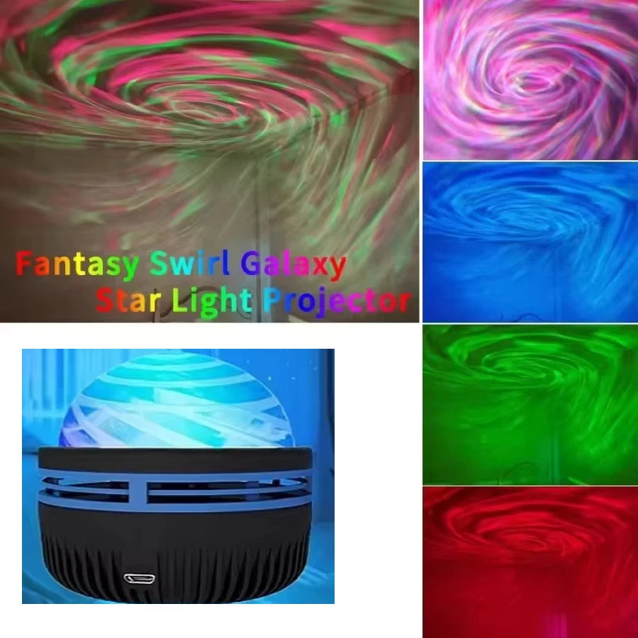 Proyector de galaxias LED, proyector de cielo estrellado colorido, luz nocturna para dormitorio, decoración para habitación infantil, decoración para fiestas navideñas