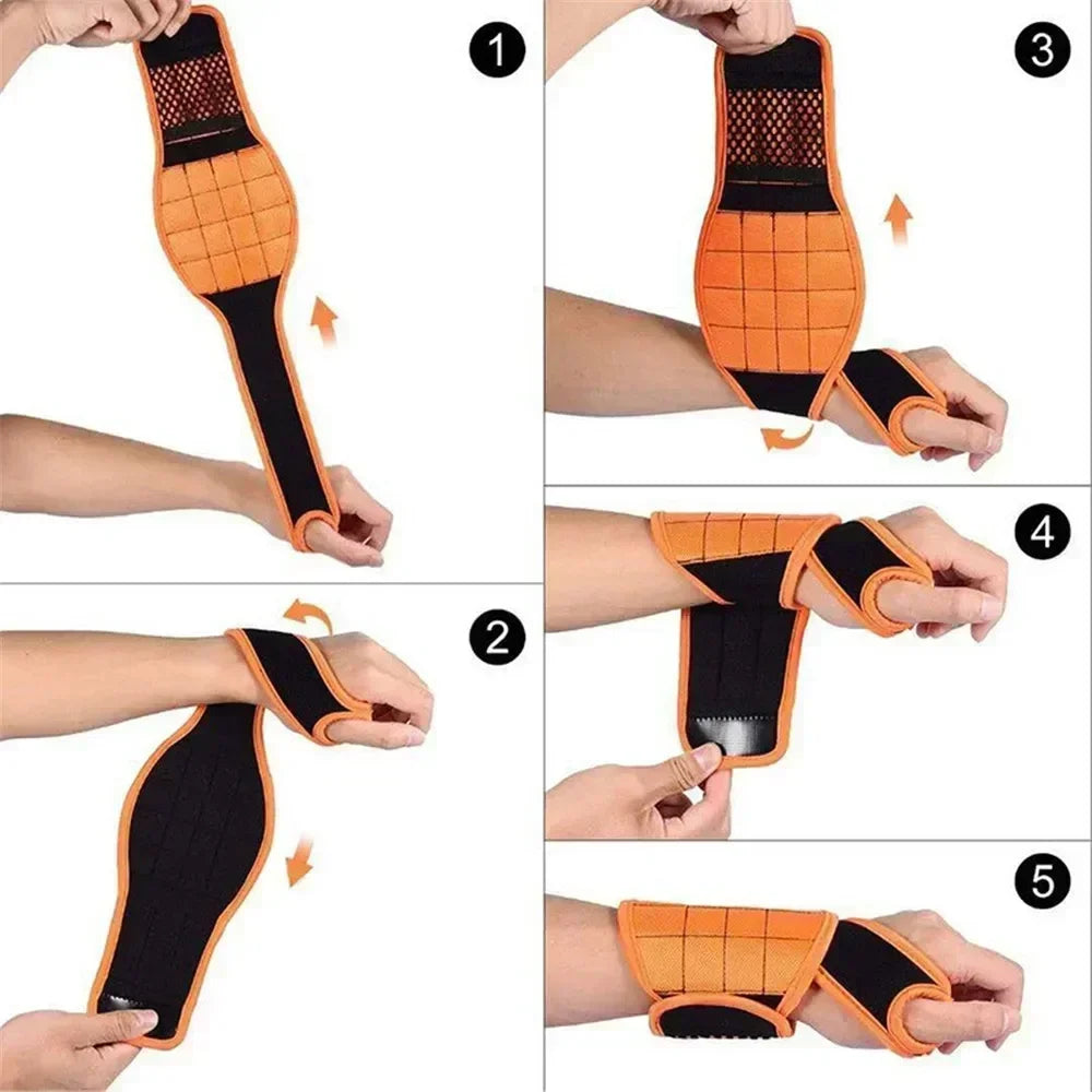 Pulsera magnética con imanes potentes que sujetan tornillos, clavos, brocas y herramientas. Soporte de almacenamiento para herramientas de muñeca para electricistas.