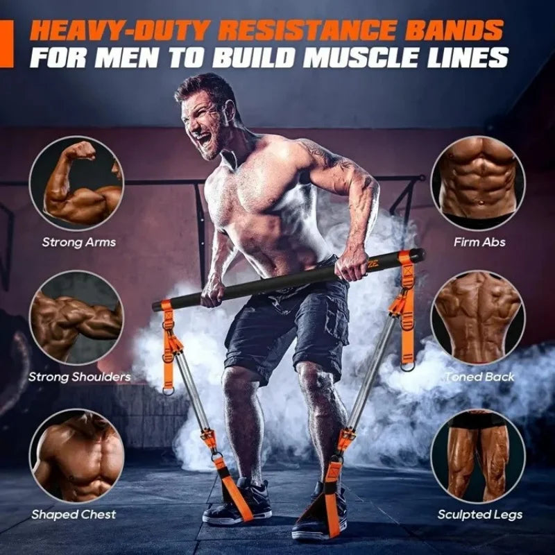 Juego de Pilates con Bandas de Resistencia (ALL-IN-ONE STRENGTH TRAINING KIT)