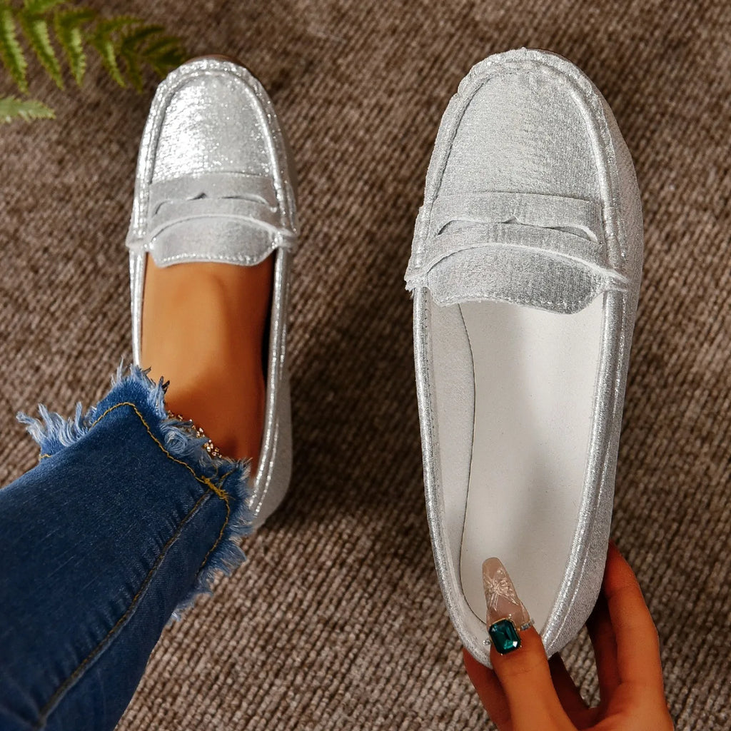 Zapatos planos para mujer, cómodos, ligeros, a la moda, mocasines, ideales para primavera y otoño, zapatillas casuales de suela fina, zapatos para exteriores para mujer.