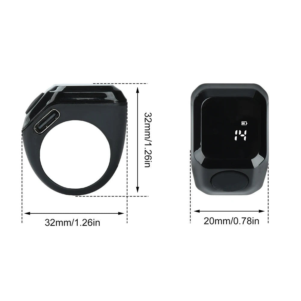 Contador de timbres inteligente con aplicación, pantalla digital portátil, contador Bluetooth, recordatorio por vibración, contadores de conteo portátiles.