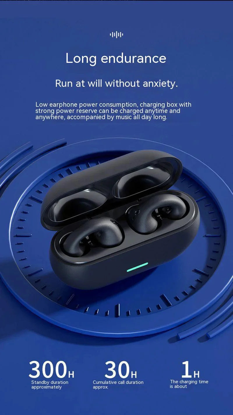 Auriculares de Conducción Ósea con Clip