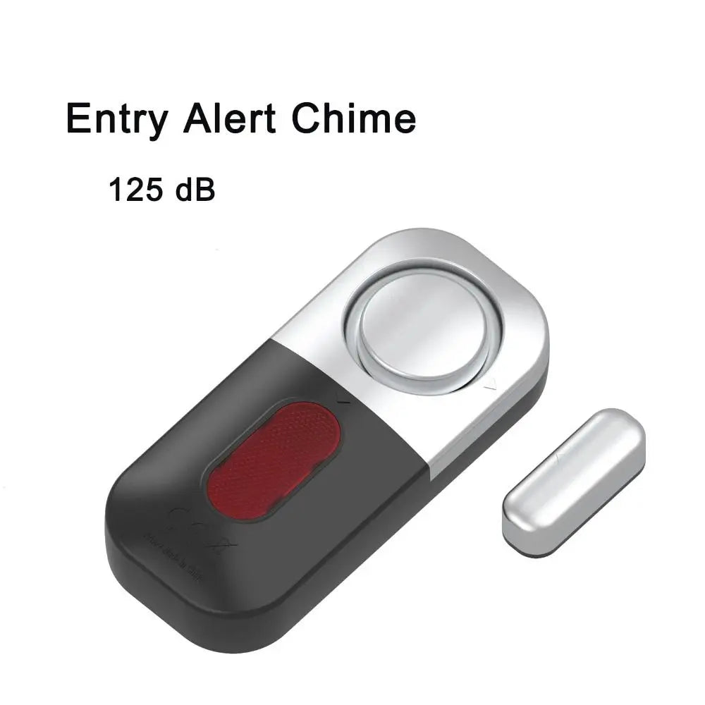 Alarma antirrobo con sensor magnético, alimentada por batería, detector de alto nivel de decibelios, sistema magnético inalámbrico para puertas, sensor inteligente para ventanas.
