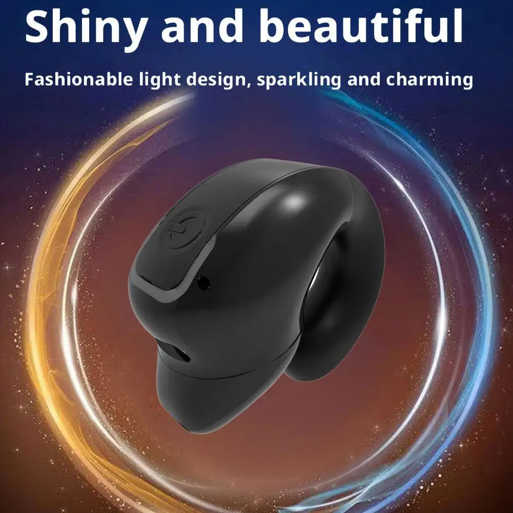 1PC Bone Conduction TWS Headphones Bluetooth Ear Clip Lightweight Business Sports Game Headset with Mic Noise Reduction Tool