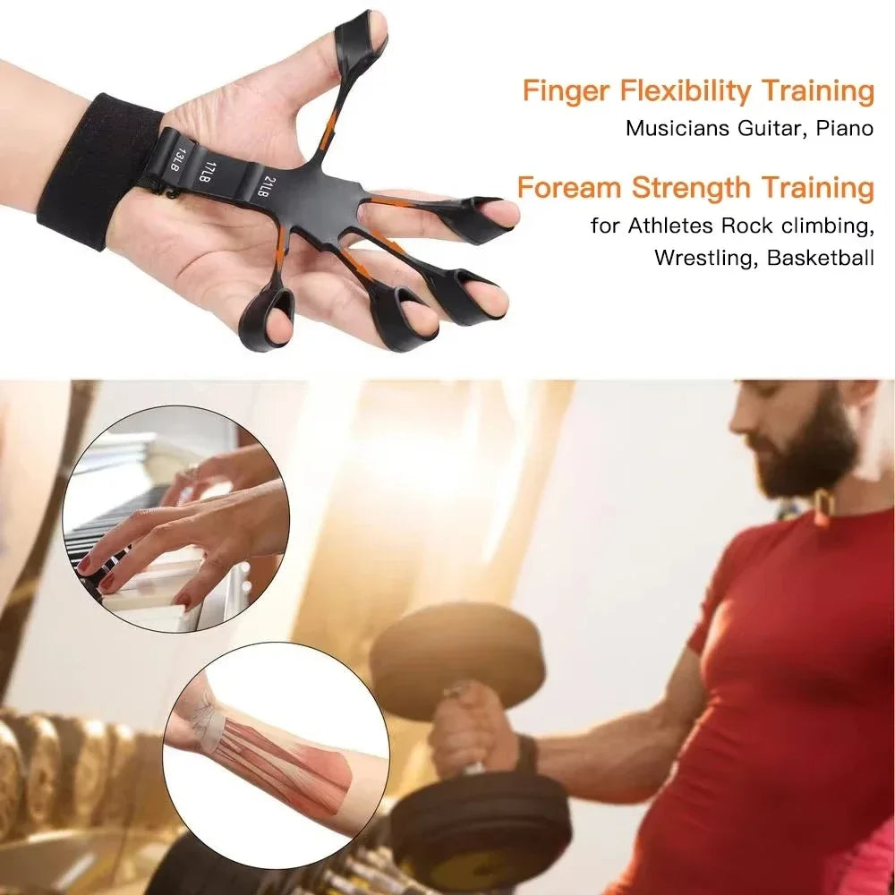 Entrenador de fortalecimiento de fuerza de agarre manual ajustable de 5 a 60 kg, juego completo con contador, ejercitador de muñeca, antebrazo y mano para fortalecer los músculos.