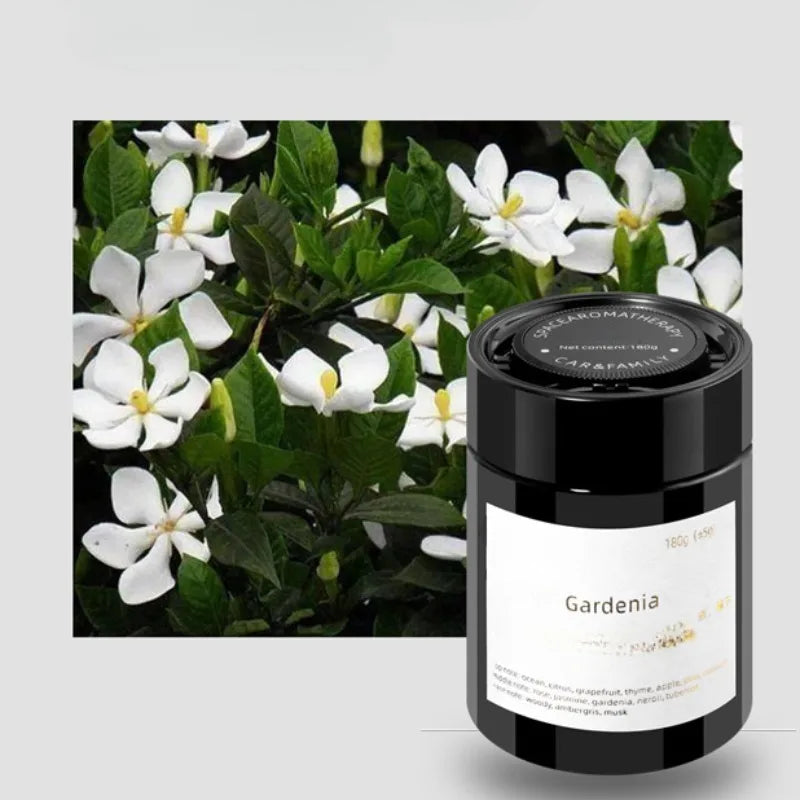 Perfume sólido en bálsamo para coche con aromaterapia, con fragmentos de la nueva fragancia de larga duración.
