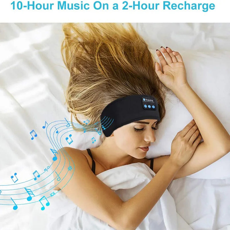 Antifaz para dormir con auriculares Bluetooth, antifaz de algodón para viajes, ideal para mujeres y hombres