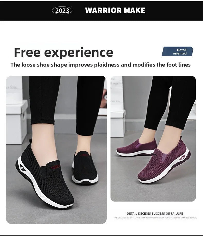 Zapatillas deportivas casuales para mujer, transpirables y ligeras, antideslizantes, para correr y caminar al aire libre, vulcanizadas.