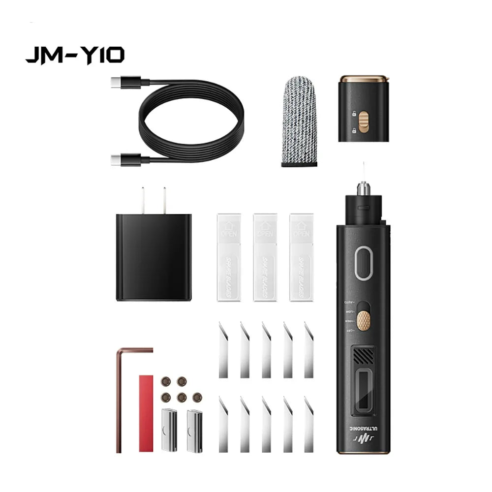 Cuchillo de corte ultrasónico JAKEMY de 35 W y 40 kHz, cortador y pulidor ultrasónico portátil 2 en 1 para cortar, lijar y pulir.