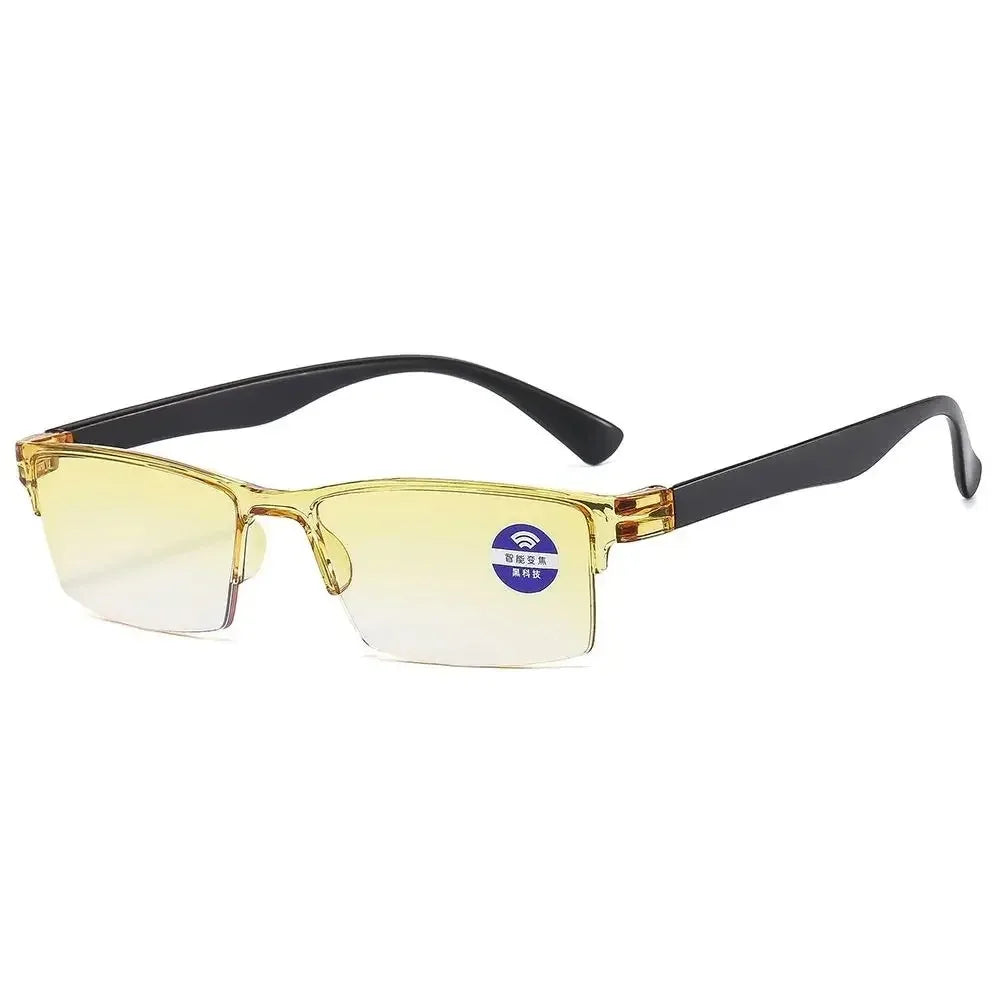 Gafas inteligentes con zoom automático, gafas de lectura con filtro de luz azul para hombre y mujer, gafas ópticas para ordenador.