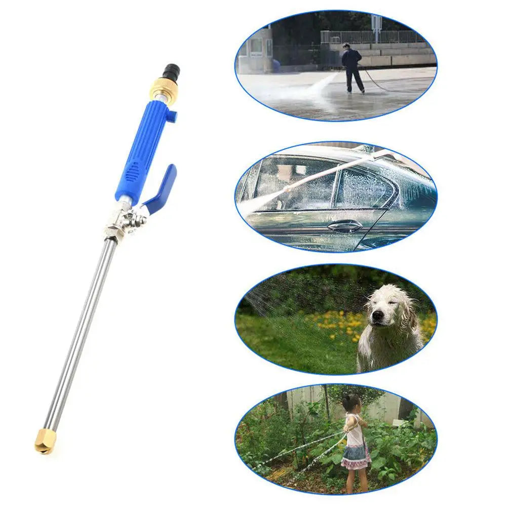 Pistola de agua a alta presión para coche de 46 cm, manguera de limpieza para jardín, herramienta de riego, pulverizador, boquilla aspersora R4Z8