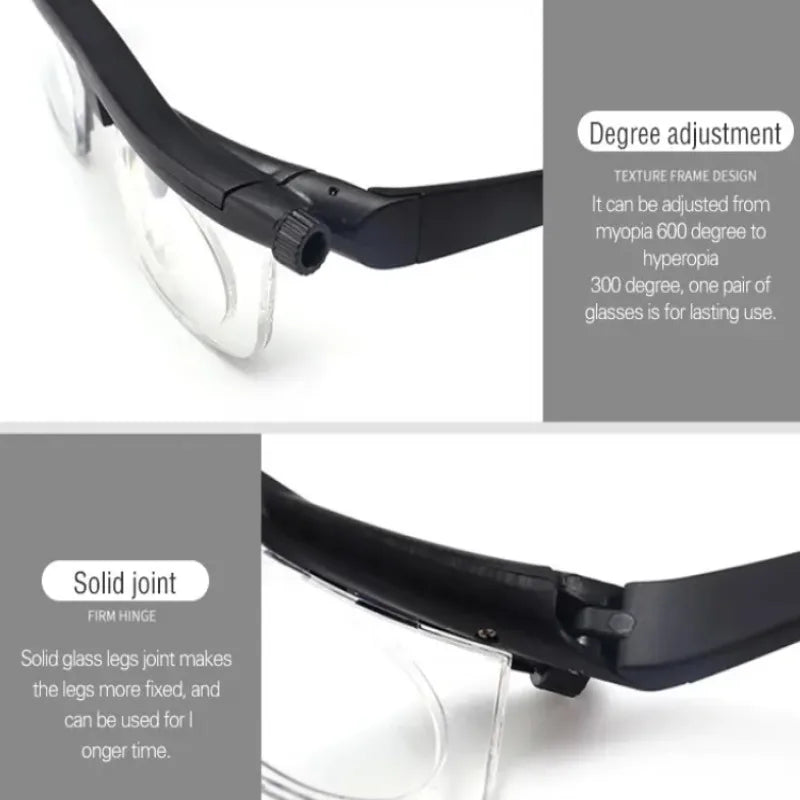 Gafas inteligentes para la presbicia, enfoque ajustable, miopía, ortóptica, gafas para la presbicia, enfoque variable, gafas para leer a distancia.