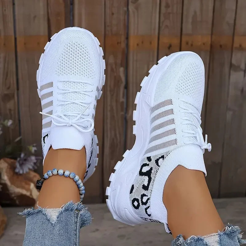 Zapatillas casuales para mujer 2025 Ligeras y transpirables Zapatillas casuales para mujer Zapatillas gruesas para mujer Tenis Feminino Basket Femme